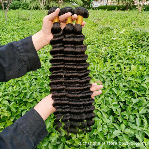 Raw Virgin Malaysian Hair Extension,100 Human Malaysian Cuticle Aligned Virgin Hair Dubai,Mink Deep Wave Malaysian Hair Bundle